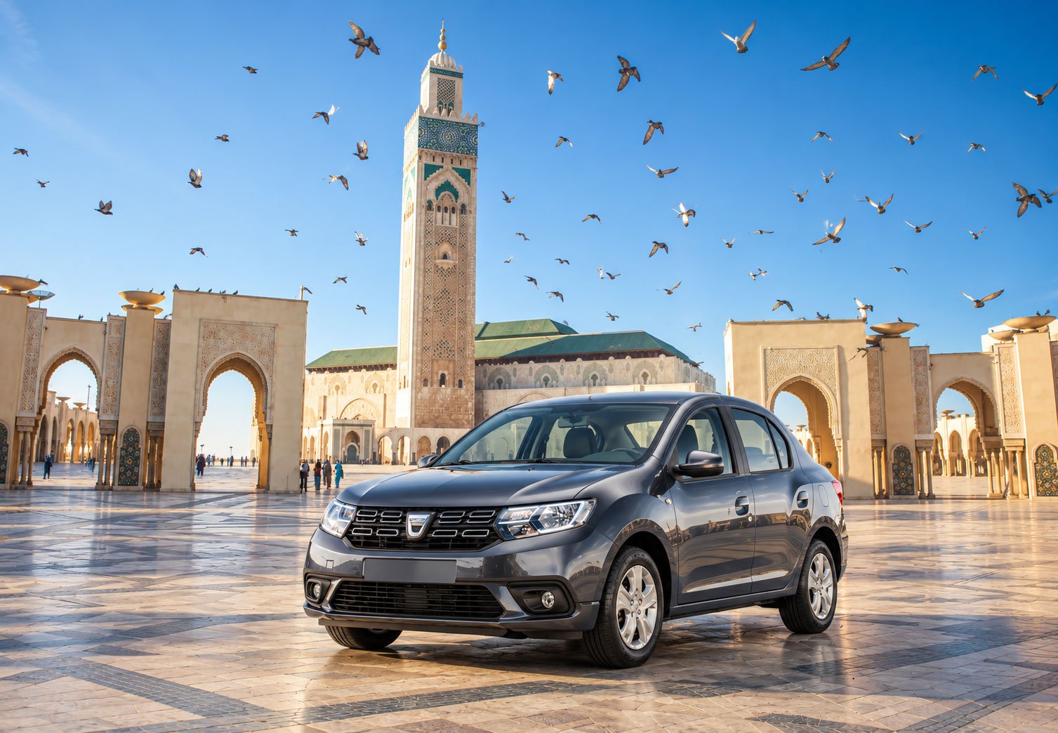 Charcoal-Sedan-at-Hassan-II-Mosque