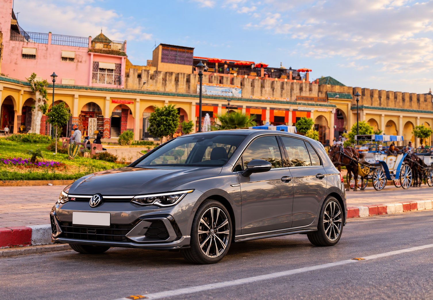 Golf-R-in-a-Moroccan-Medina-Plaza