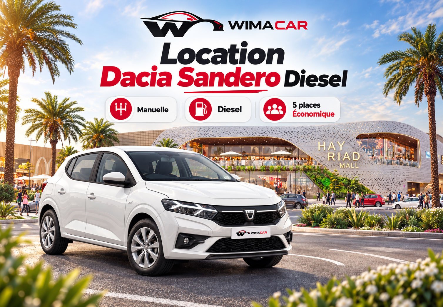 Location Dacia Sandero Diesel 1 WIMACAR-Dacia-Sandero-at-Hay-Riad-Mall